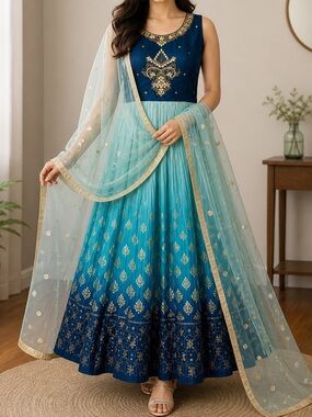 Women’s floor length Anarkali dress( maxi gown)